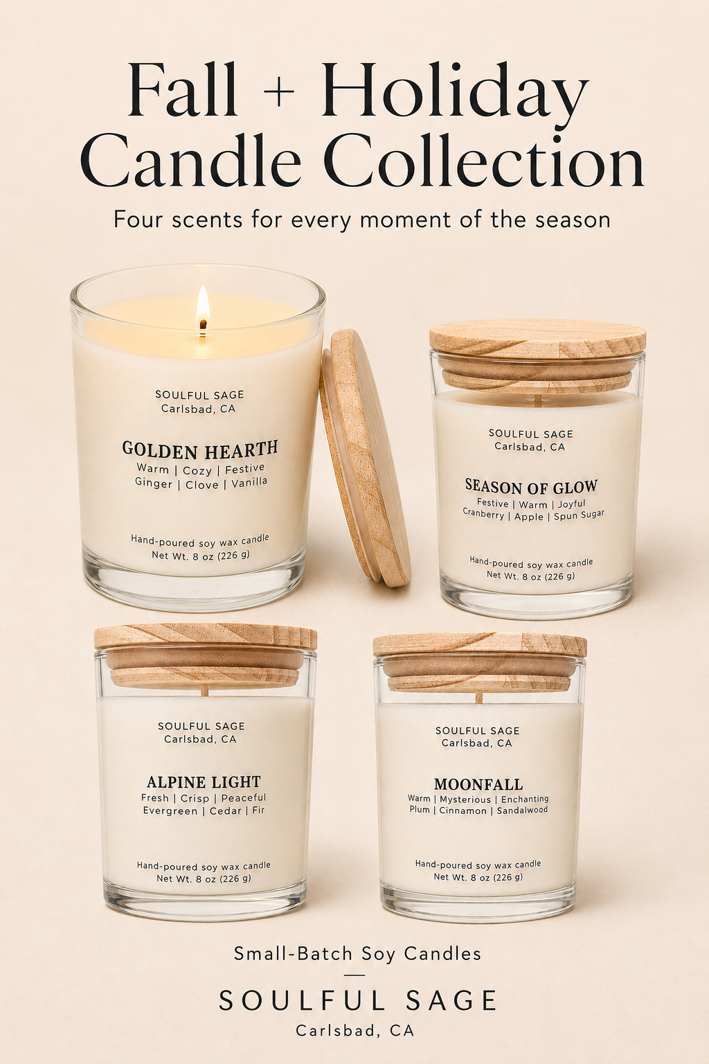 Fall + Holiday Candle Collection