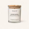 Soulful Sage Sacred Santal soy candle with lid
