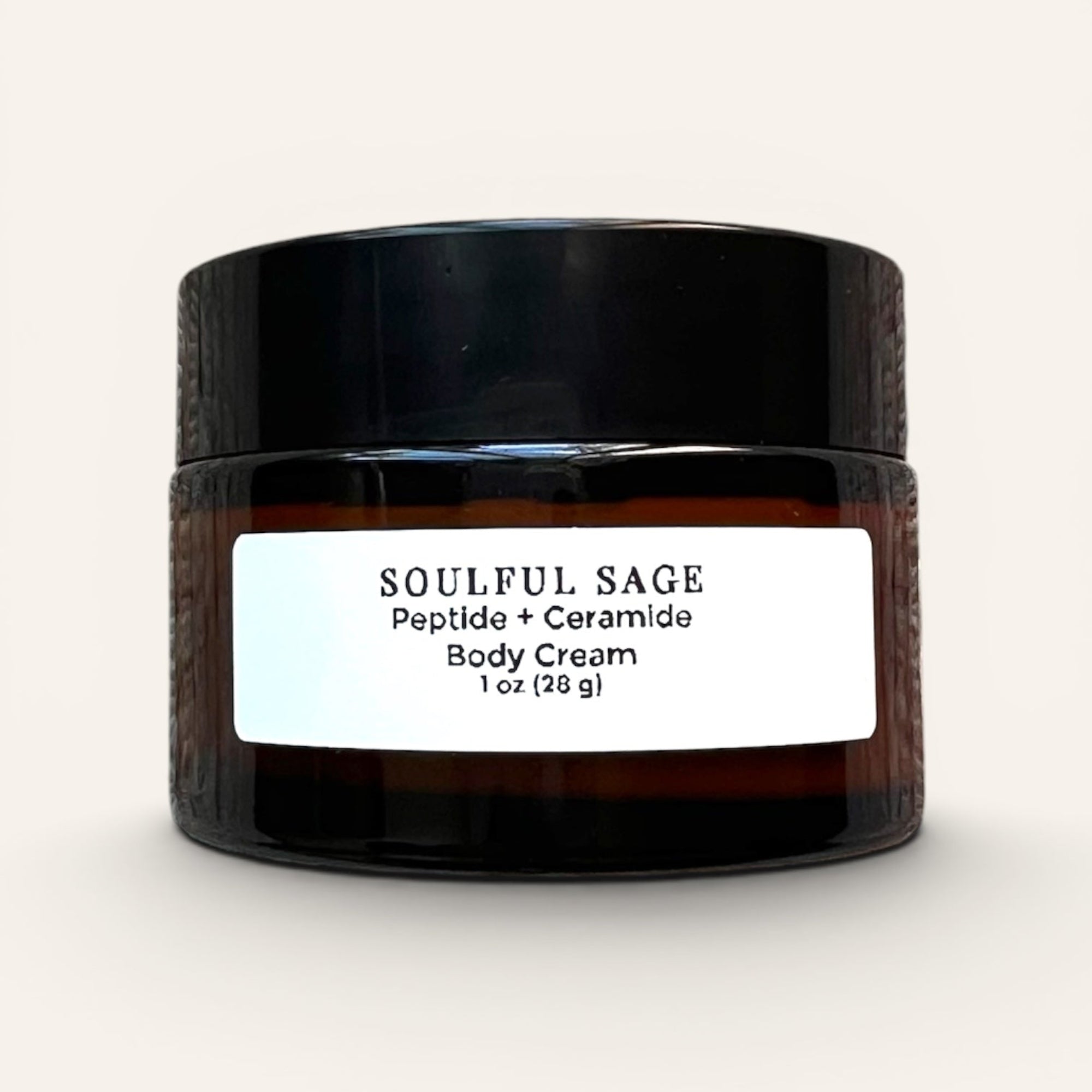 Soulful Sage Smoothing Peptide + Ceramide Body Cream for dry, mature, crepey-looking skin