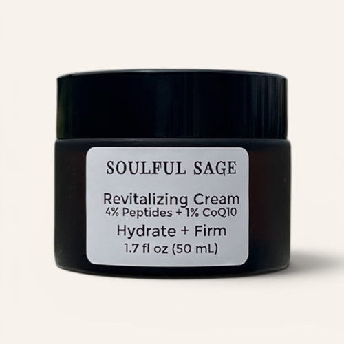 Soulful Sage Revitalizing Face Cream with peptides CoQ10 and hyaluronic acid