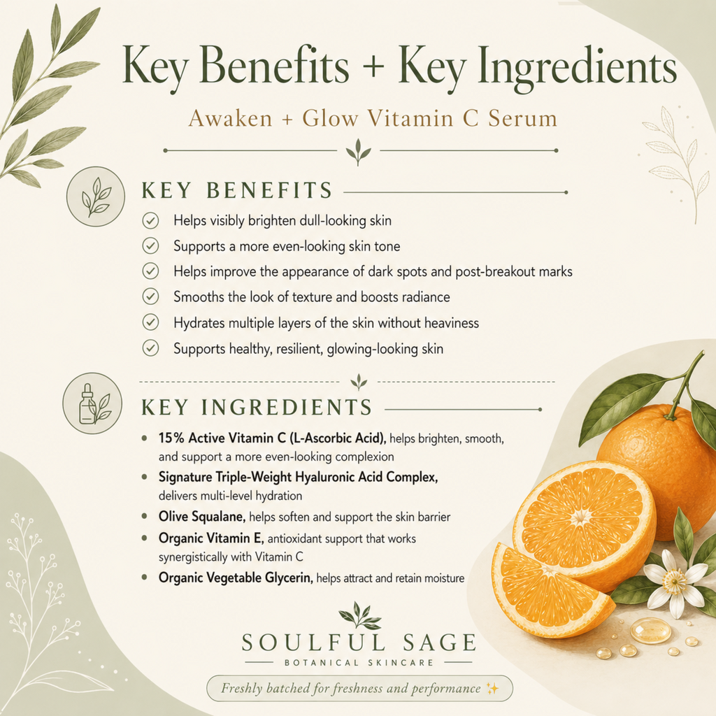 Vitamin C Serum benefits and ingredients including hyaluronic acid